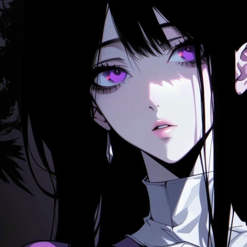 Anh avatar anime nu bi an ngau lanh lung can canh khuon mat