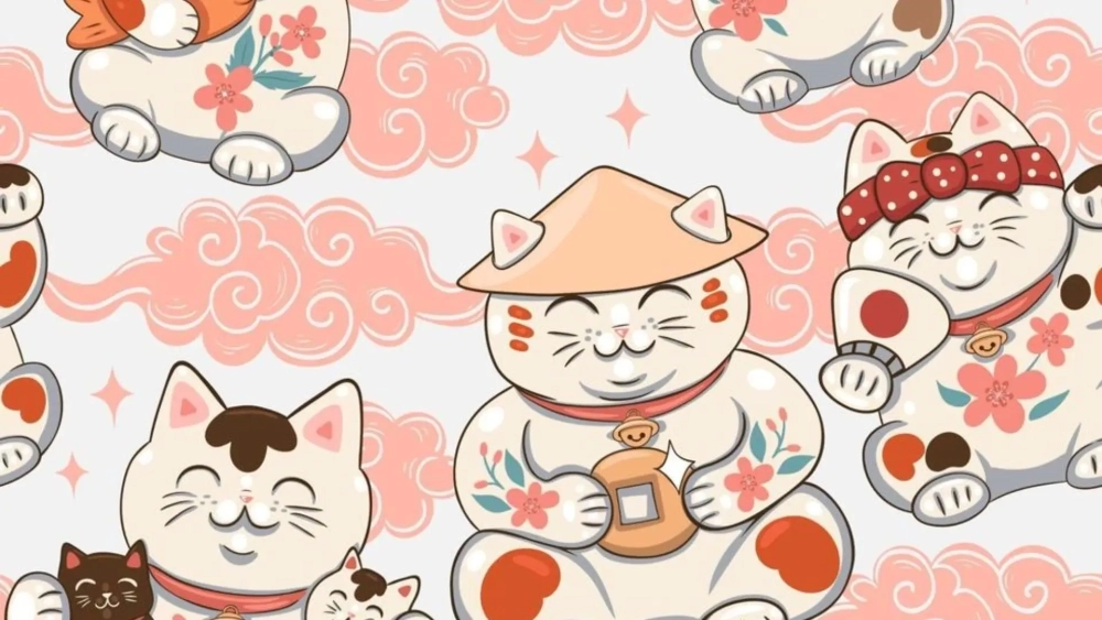 hình nền mèo thần tài 6