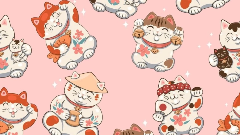 hình nền mèo thần tài 7