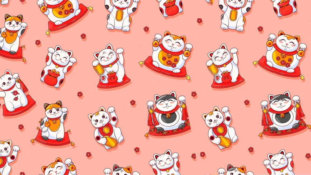 hình nền mèo thần tài 13