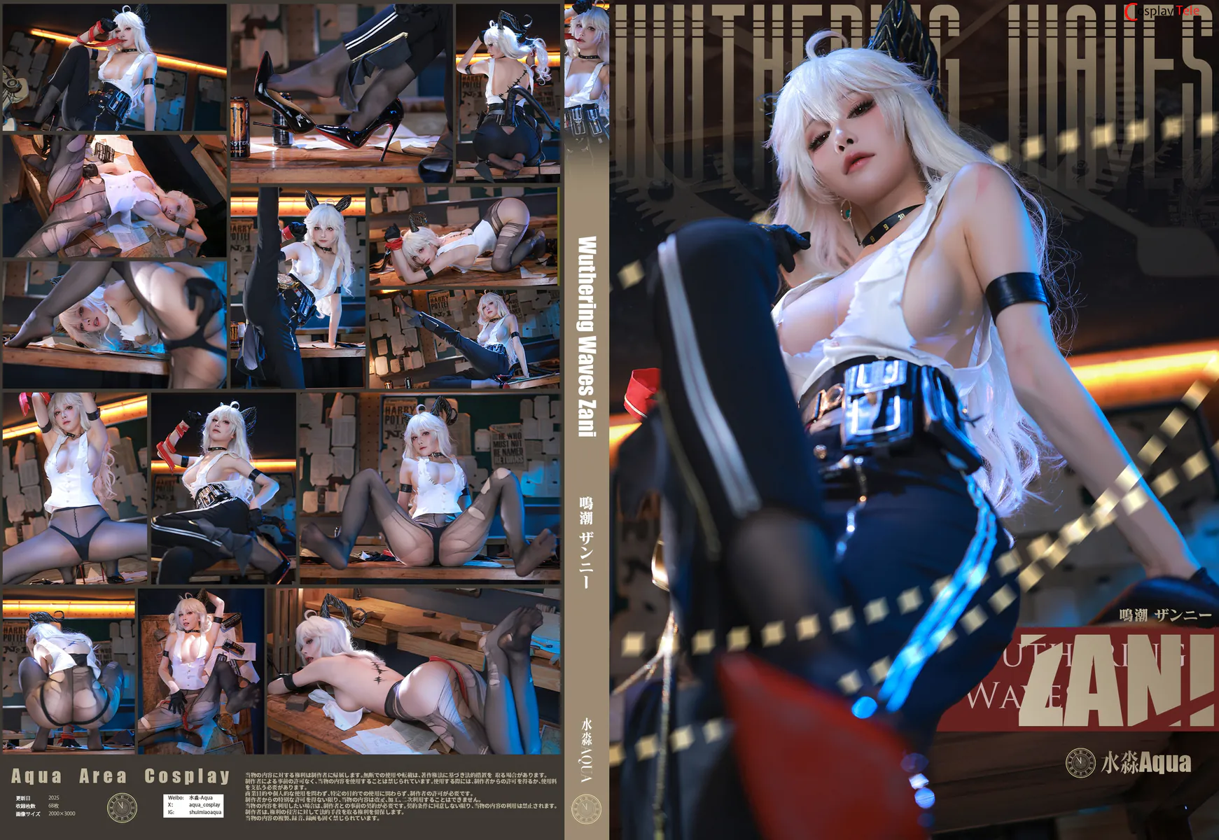 Aqua cosplay Zani Wuthering Waves 1 result