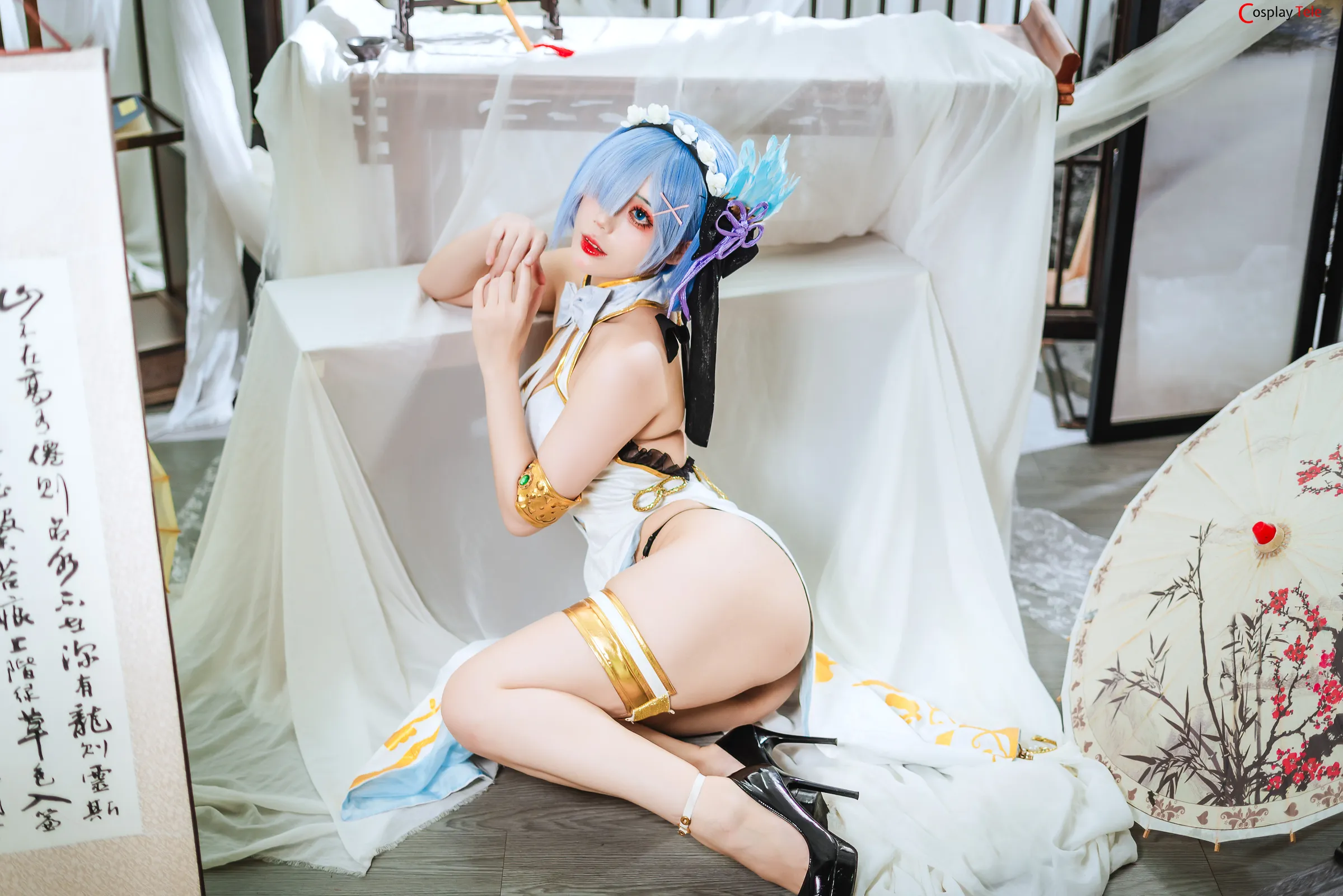 Hoshilily cosplay Rem Cheongsam 12