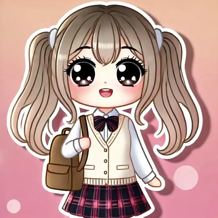 ảnh chibi nữ học sinh 9