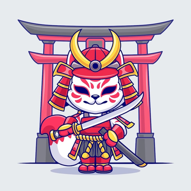 anh chibi samurai 01