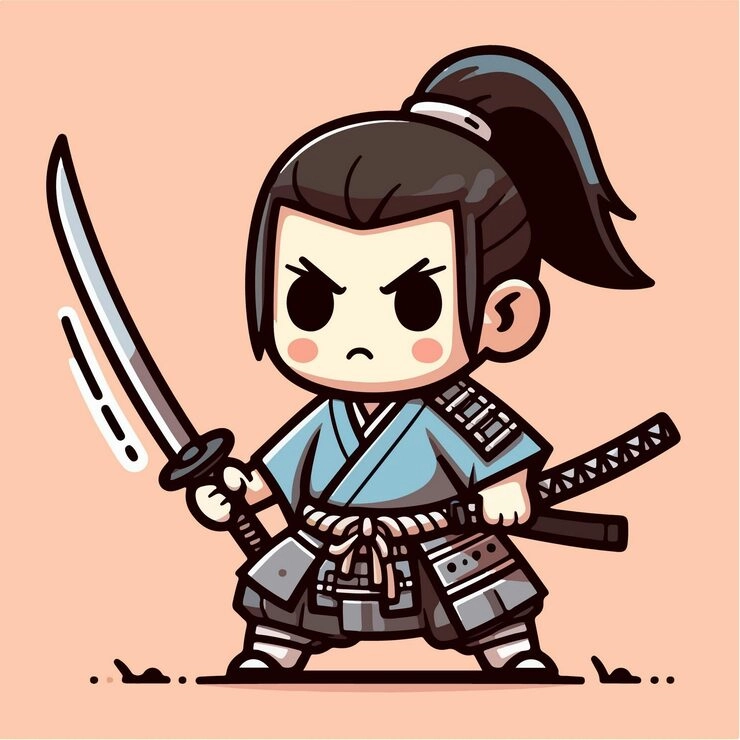 ảnh chibi samurai 10