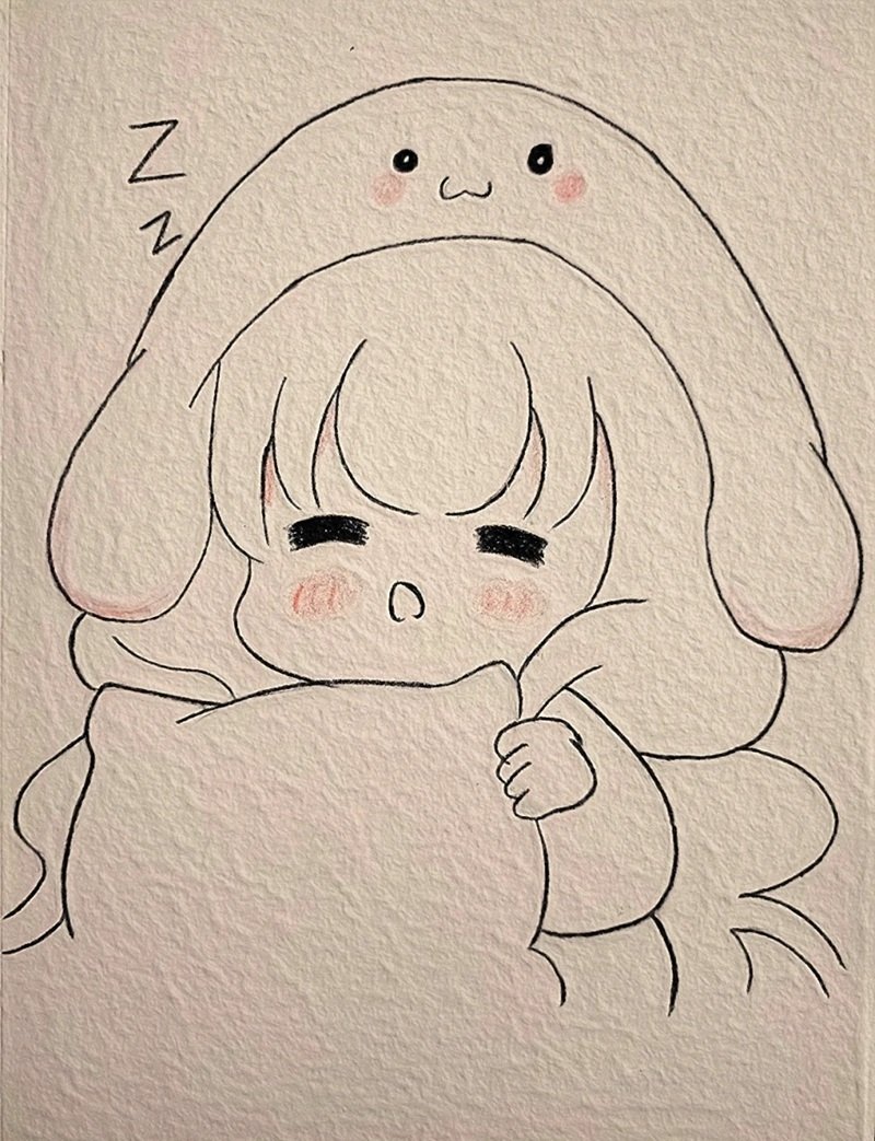 hinh ve anime nu don gian 1