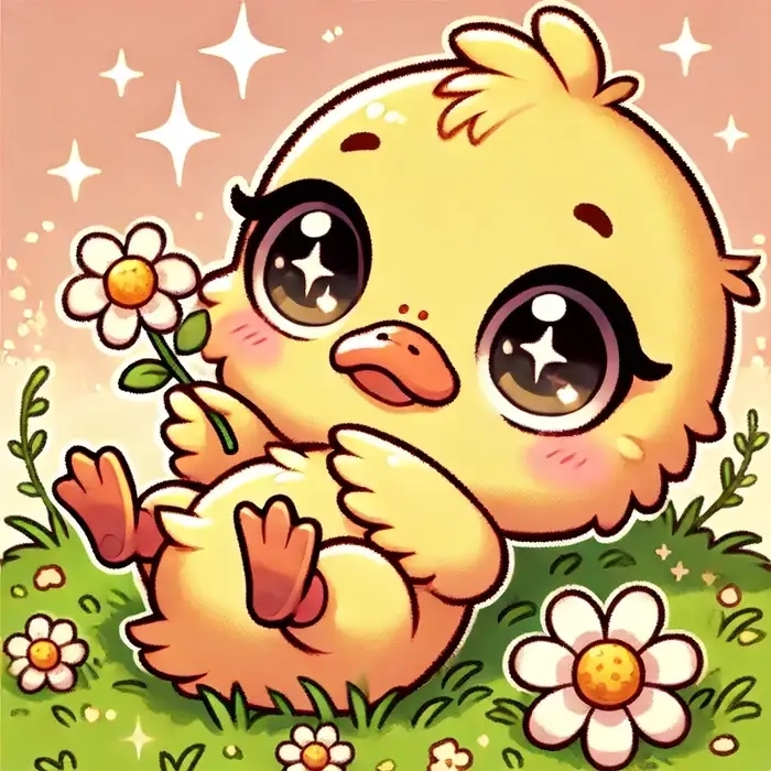 vịt chibi cute 16