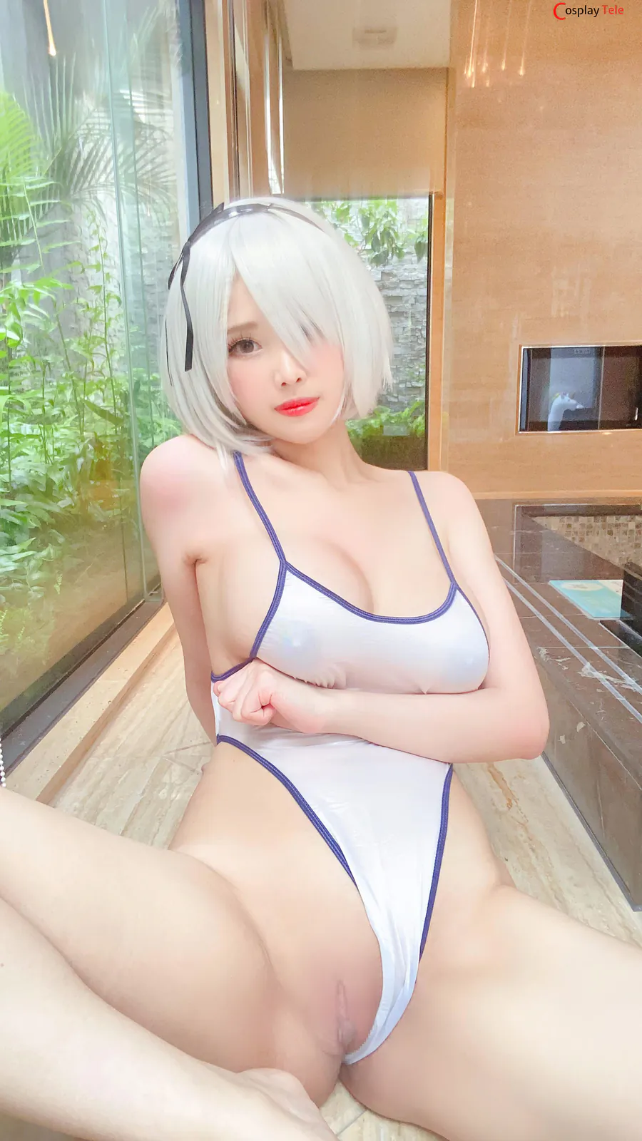 KaYa Huang cosplay 2B Swinsuit 54